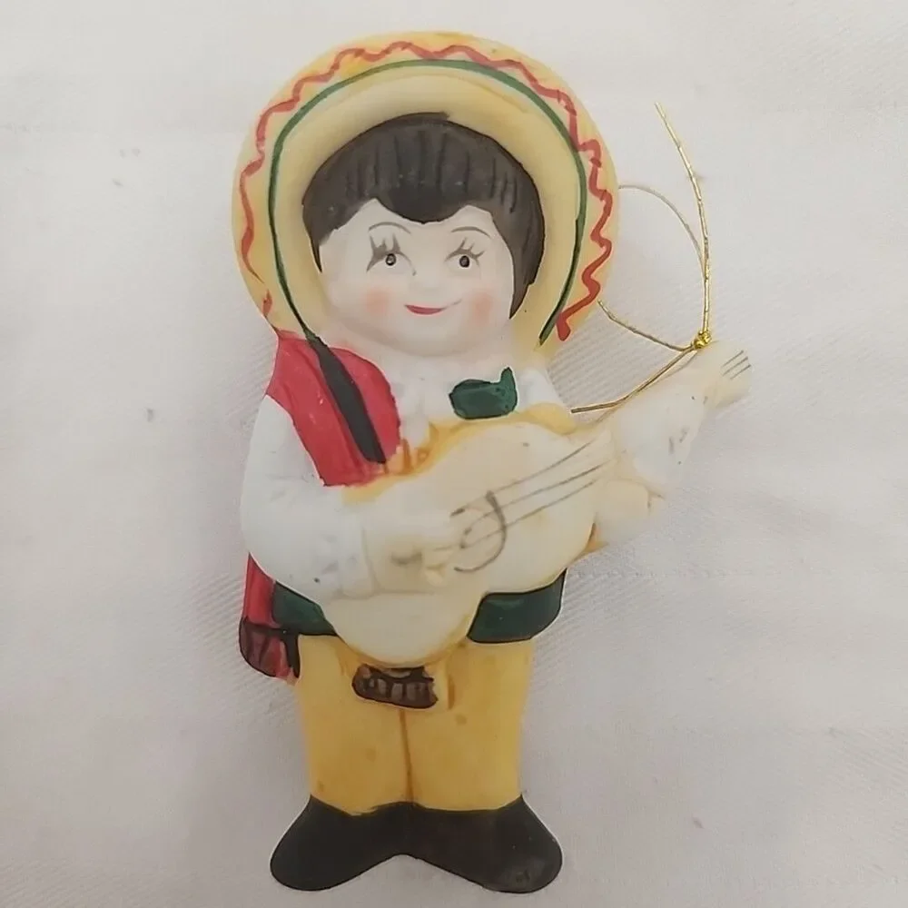 Vintage All American Kids Ornaments Set of 5 in Original Box 1986 New No Chips